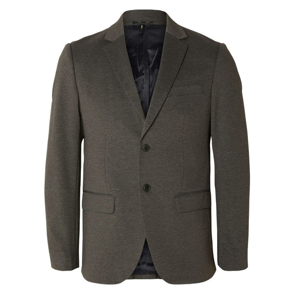 Selected Homme Wool Blend Blazer - Brown