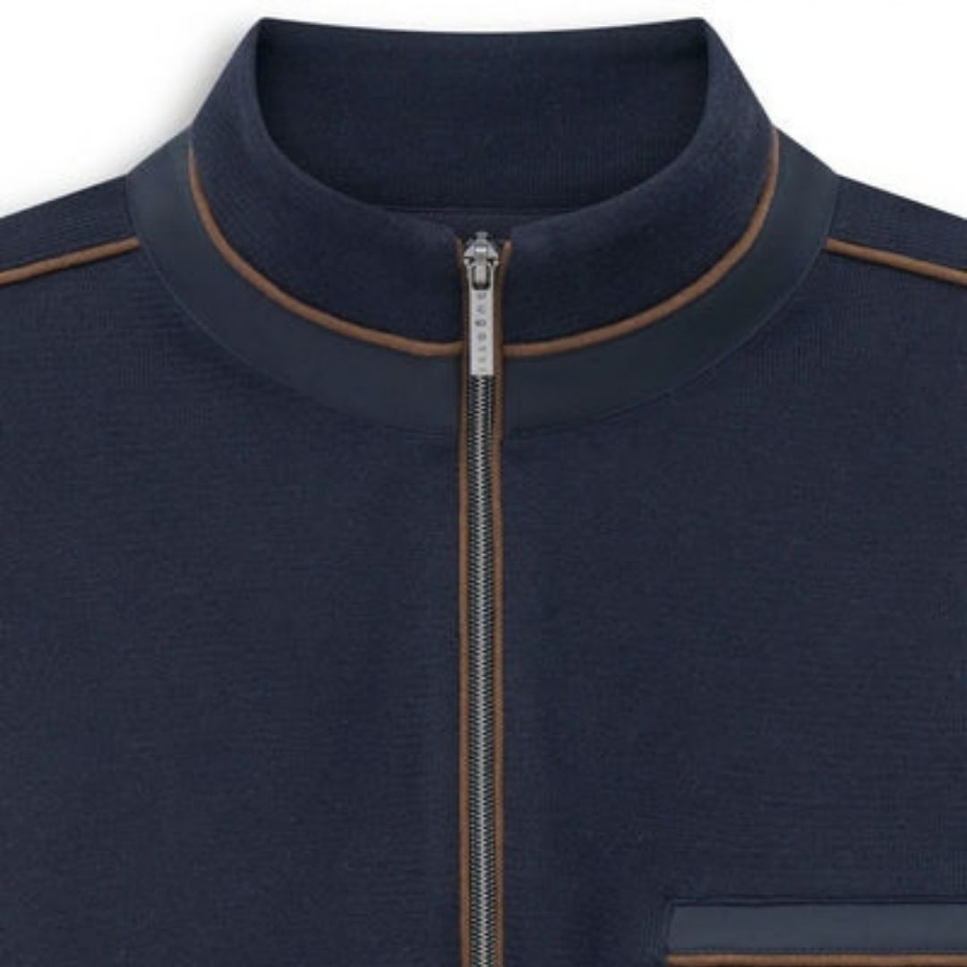 Bugatti Half Zip Sweatshirt - Navy
