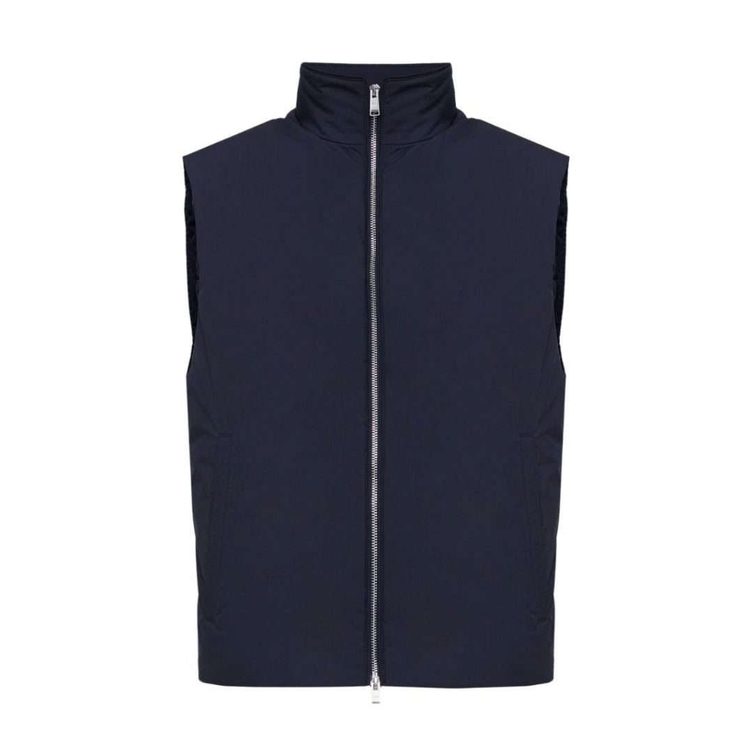 BOSS Black H-Carens Zip-Through Gilet – Navy