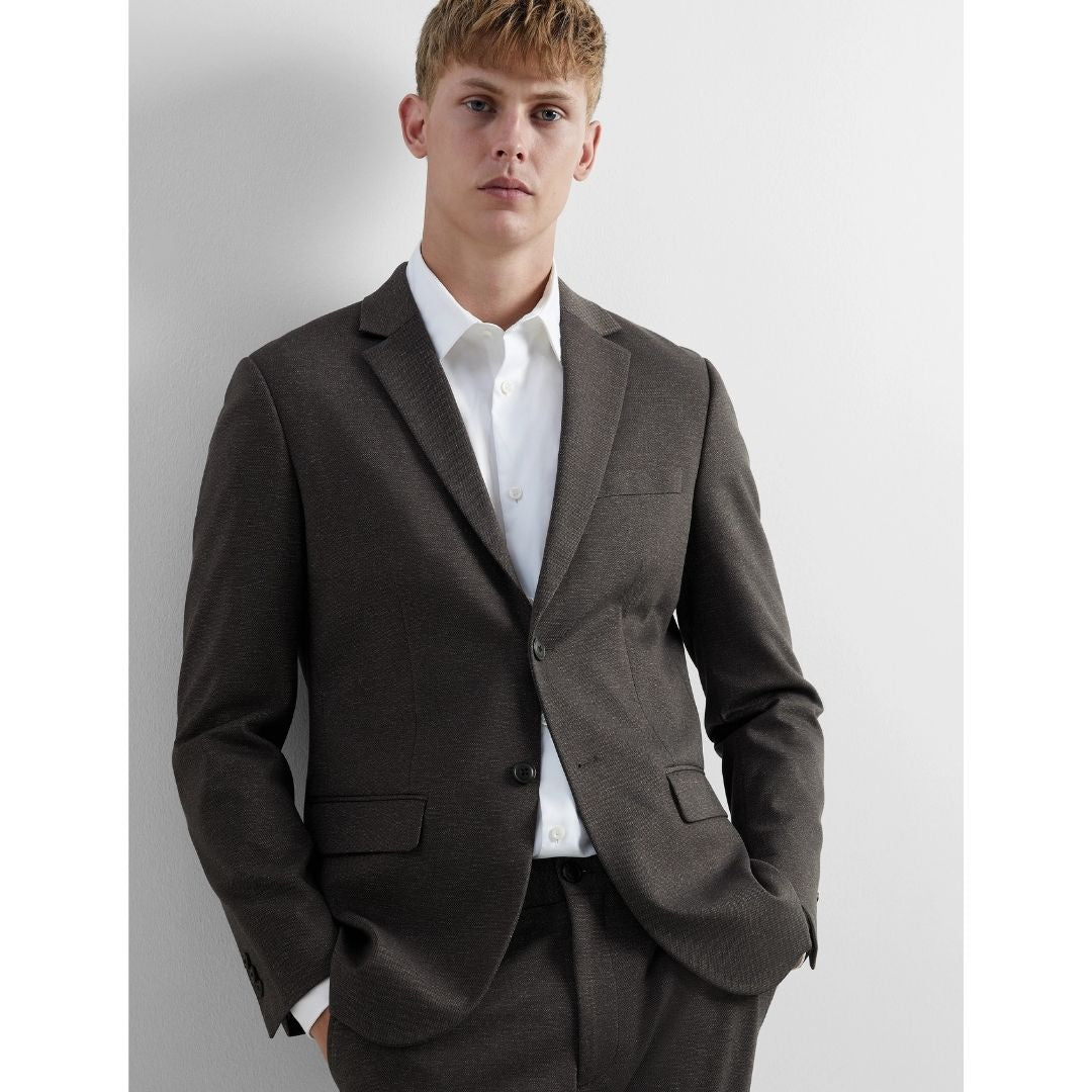 Selected Homme Wool Blend Blazer - Brown