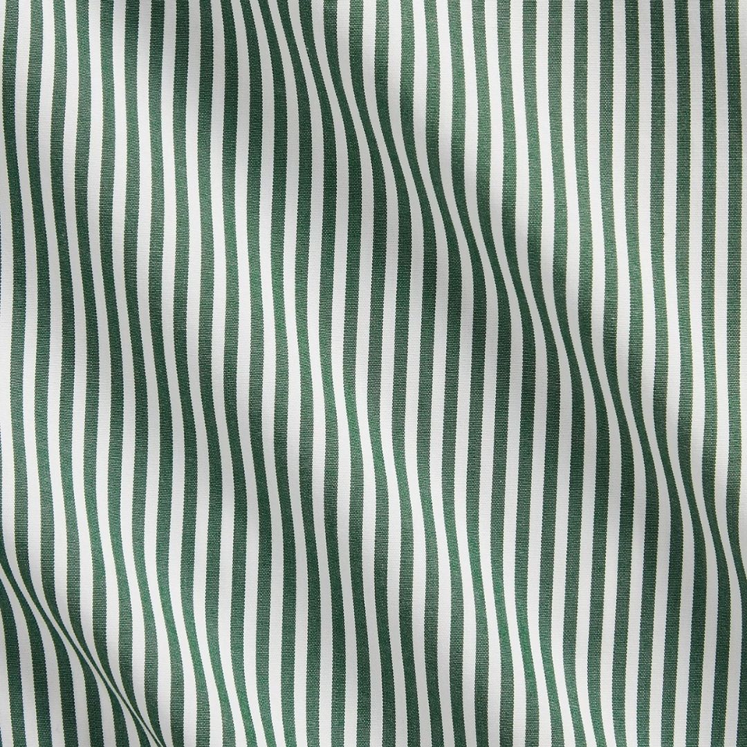 Polo Ralph Lauren Custom Fit Striped Stretch Poplin Shirt - Green