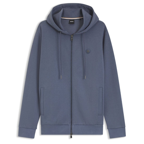 Boss Black C-Spence Hooded Zip Thru Sweat - Blue