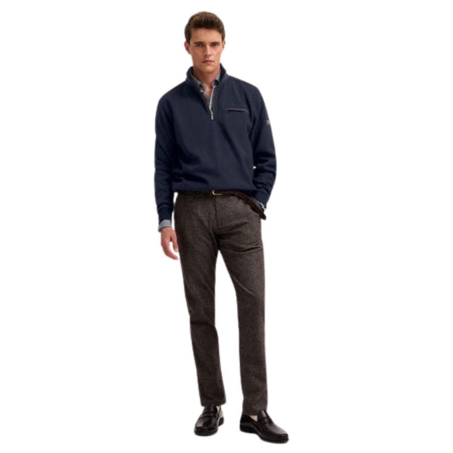 Bugatti Half Zip Sweatshirt - Navy