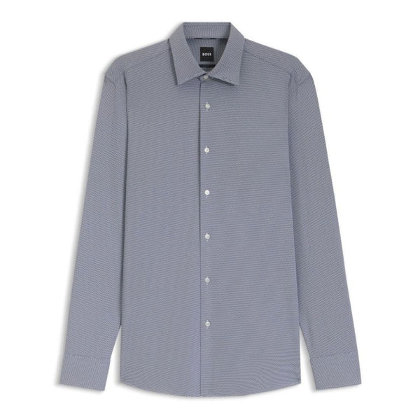 BOSS Slim Fit Performance-Stretch Shirt – Navy