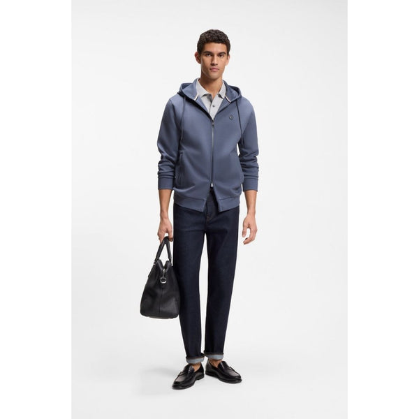 Boss Black C-Spence Hooded Zip Thru Sweat - Blue