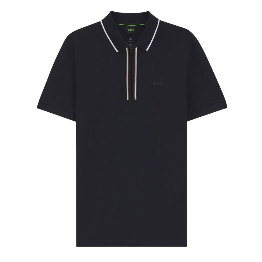BOSS Green Philix Slim Fit Stretch-Cotton Polo – Dark Blue