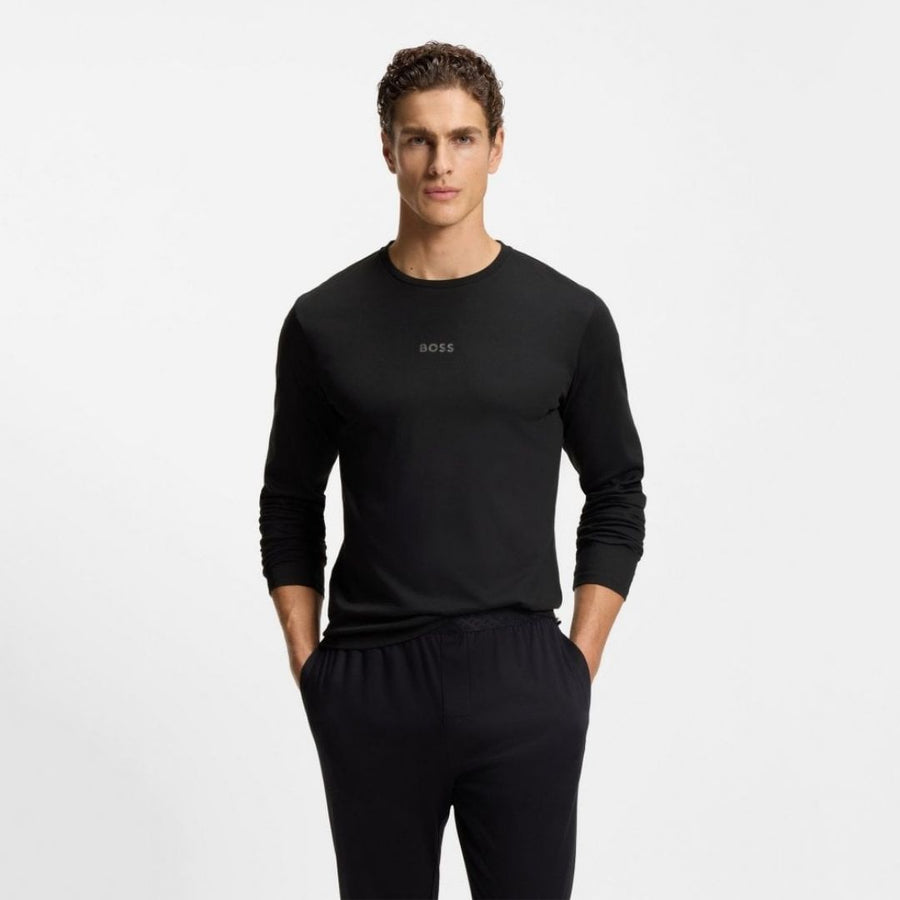 BOSS Relax Regular Fit Pyjama Set – Black