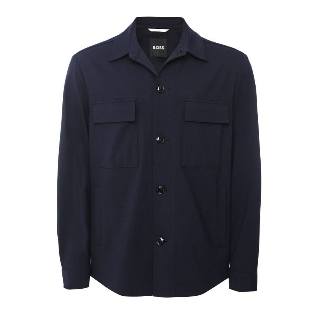 Boss Black C-Carper Overshirt - Navy Blue