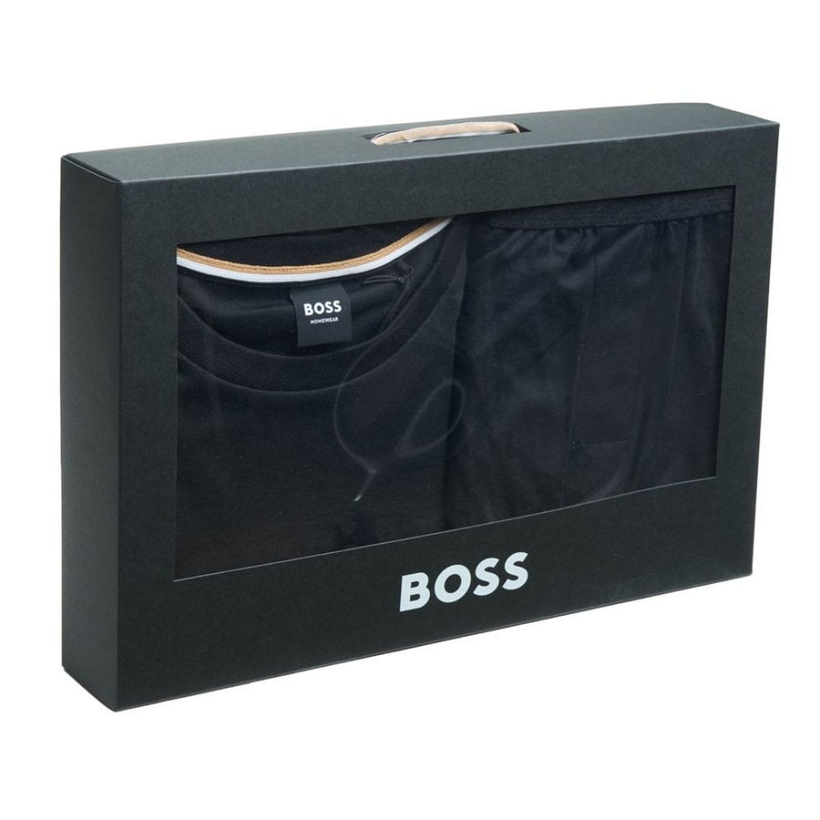 BOSS Relax Regular Fit Pyjama Set – Black