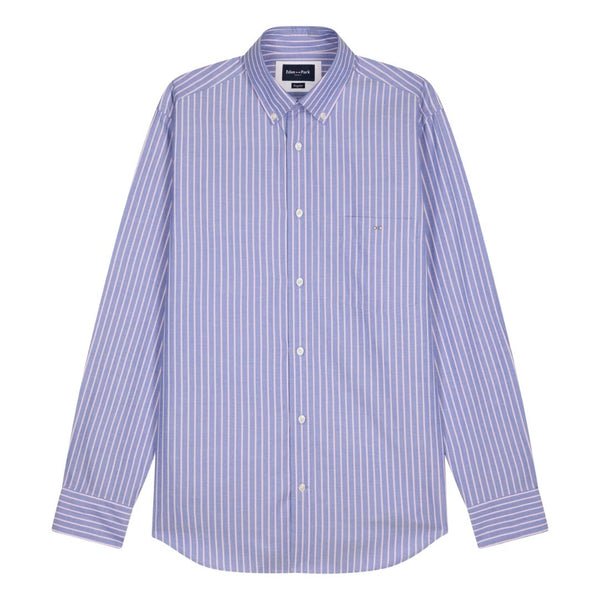 Eden Park Stripe Long Sleeve Shirt - Pink/Blue