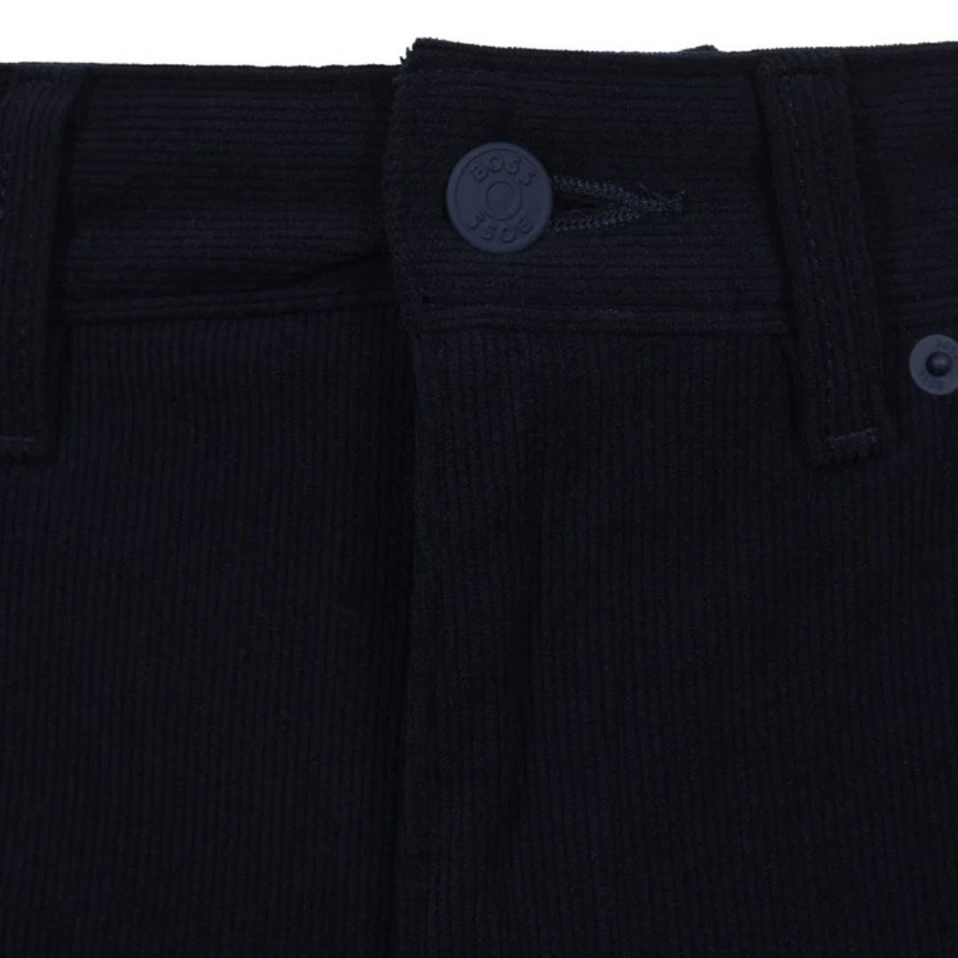 Boss Black Delaware Tech Travel Corduroy Trouser - Dark Blue