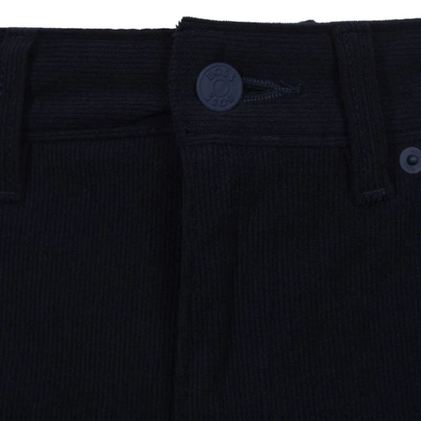 Boss Black Delaware Tech Travel Corduroy Trouser - Dark Blue