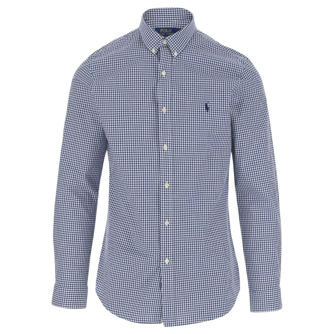 Polo Ralph Lauren Stretch Cotton Checked Shirt - Blue