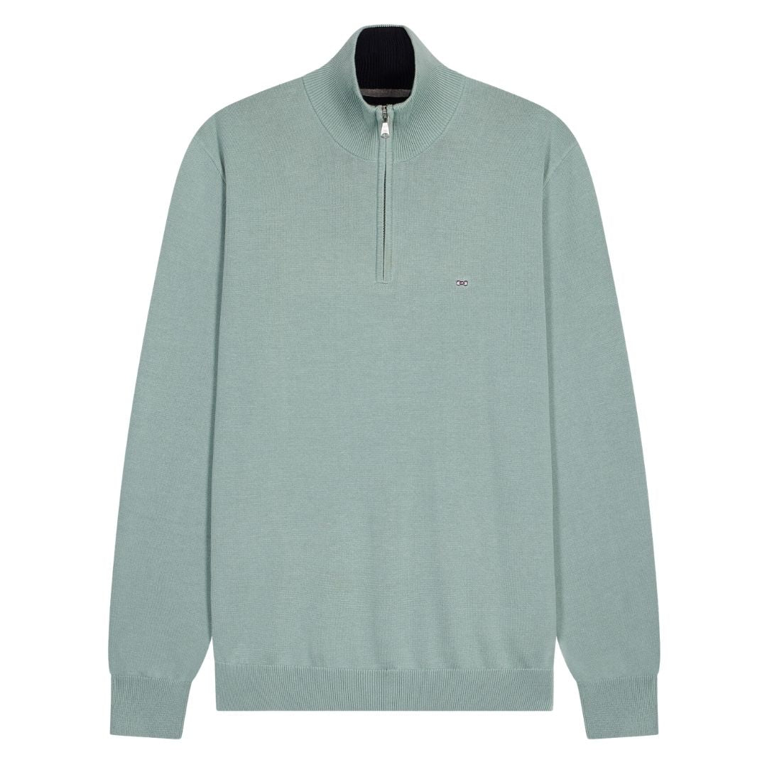 Eden Park Quarter Zip Pullover Knit - Green