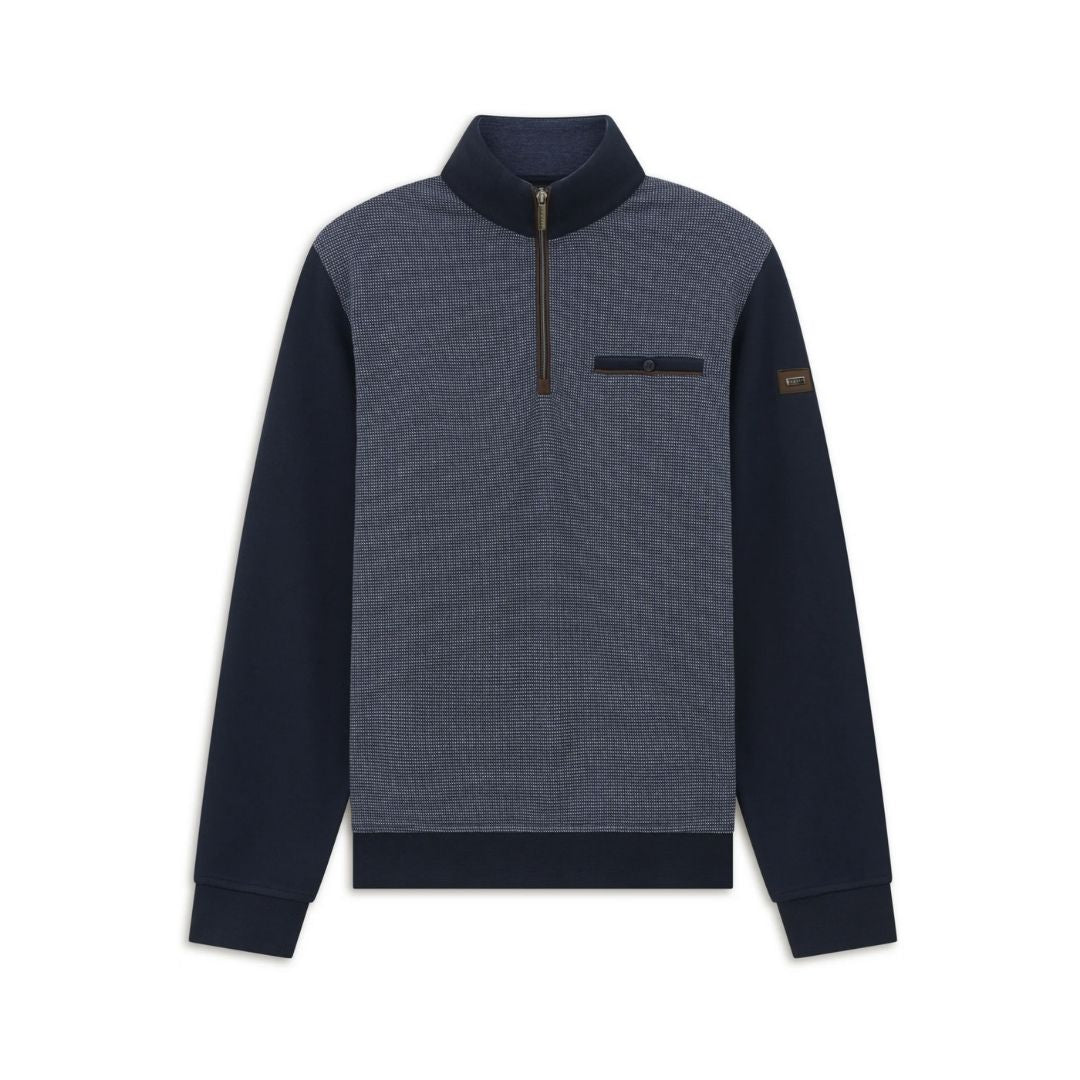 Bugatti Half Zip Sweatshirt - Navy Blue