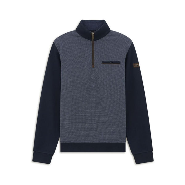 Bugatti Half Zip Sweatshirt - Navy Blue