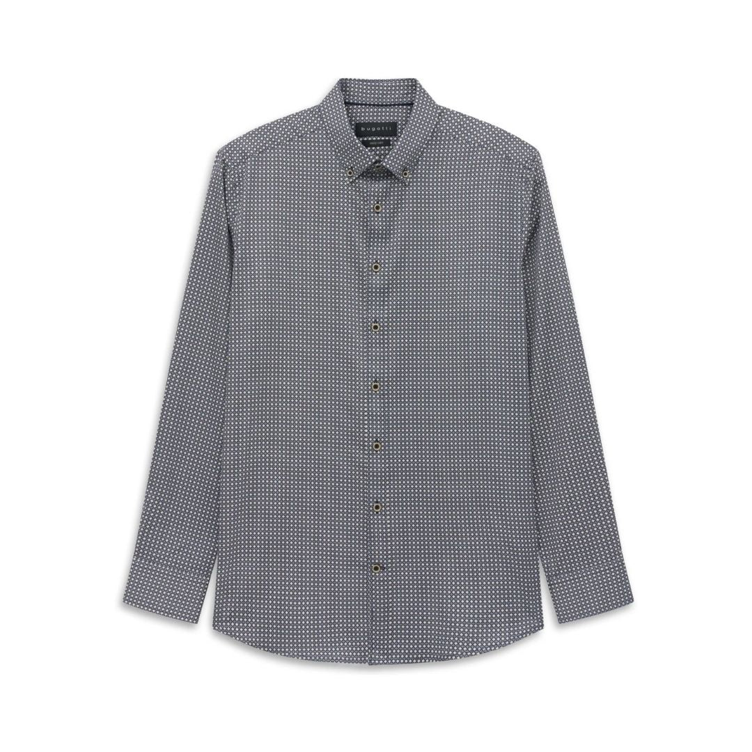 Bugatti Casual Shirt Micro Pattern - Navy