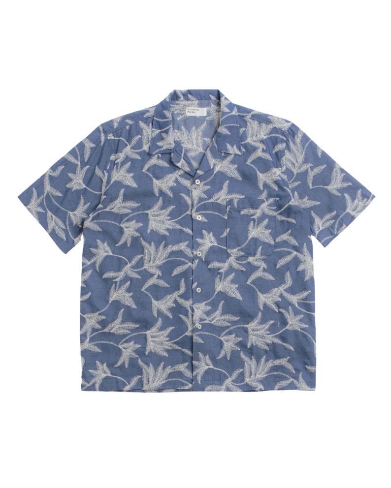 Universal Works Road Shirt Summer Jungle - Indigo