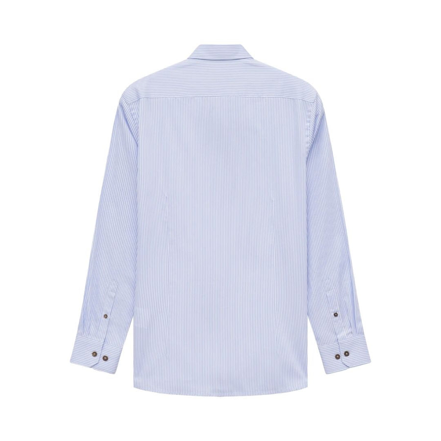 Bugatti Casual Stripe Shirt - Light Blue