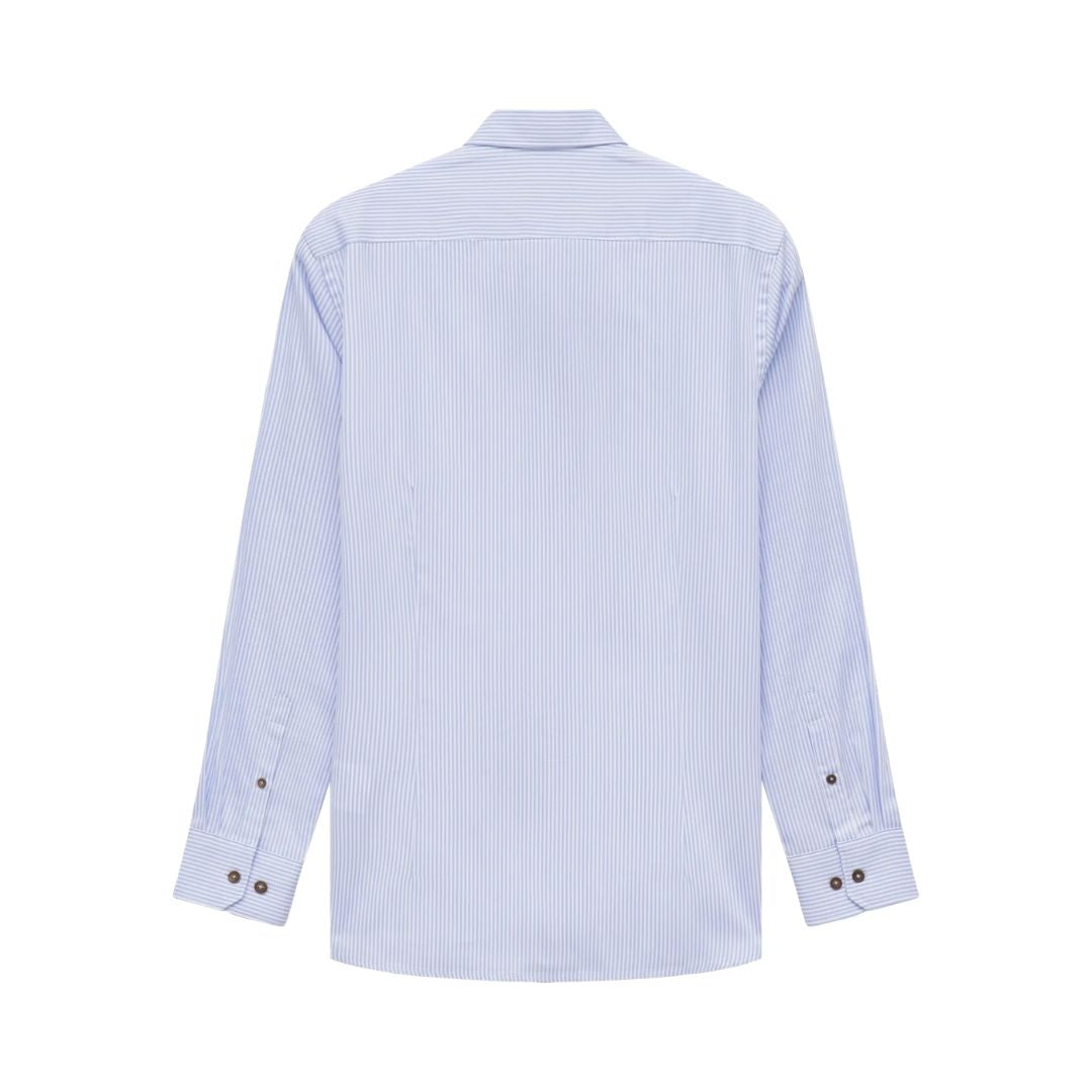 Bugatti Casual Stripe Shirt - Light Blue