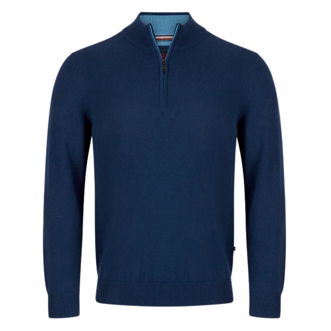 Andre Tory 1/4 Zip Knit - Ink