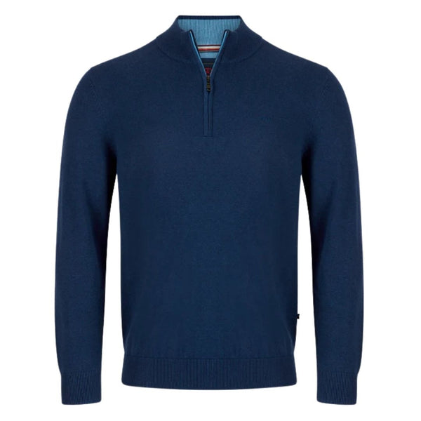 Andre Tory 1/4 Zip Knit - Ink