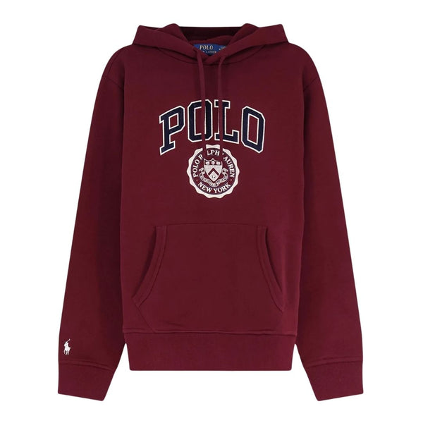 Polo Ralph Lauren Fleece Knit Sweatshirt Hoodie - Wine