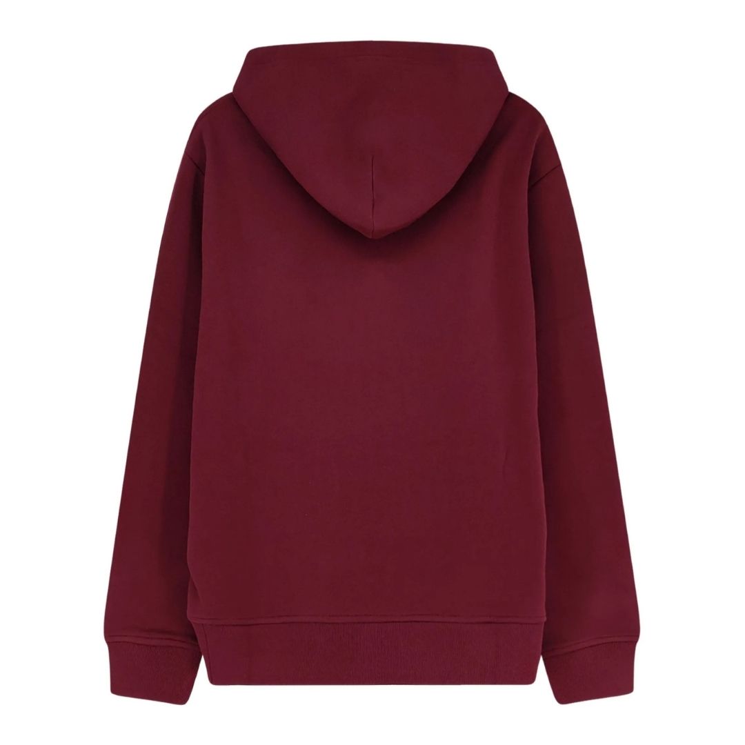Polo Ralph Lauren Fleece Knit Sweatshirt Hoodie - Wine