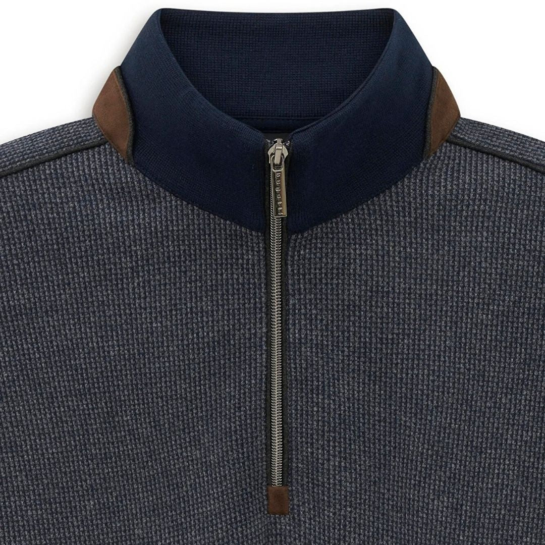 Bugatti Half Zip Sweatshirt - Navy