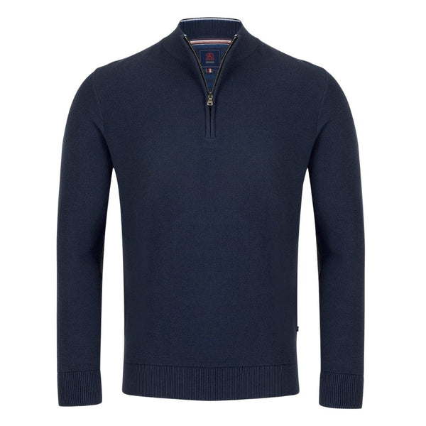 Andre Madrid 1/4 Zip Knit - Navy