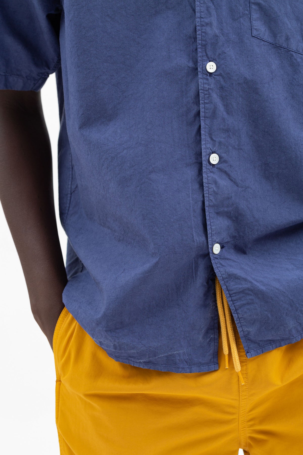Norse Projects Carsten Cotton Tercel Shirt - Blue