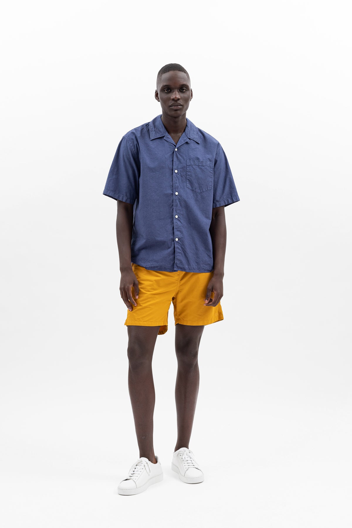 Norse Projects Carsten Cotton Tercel Shirt - Blue