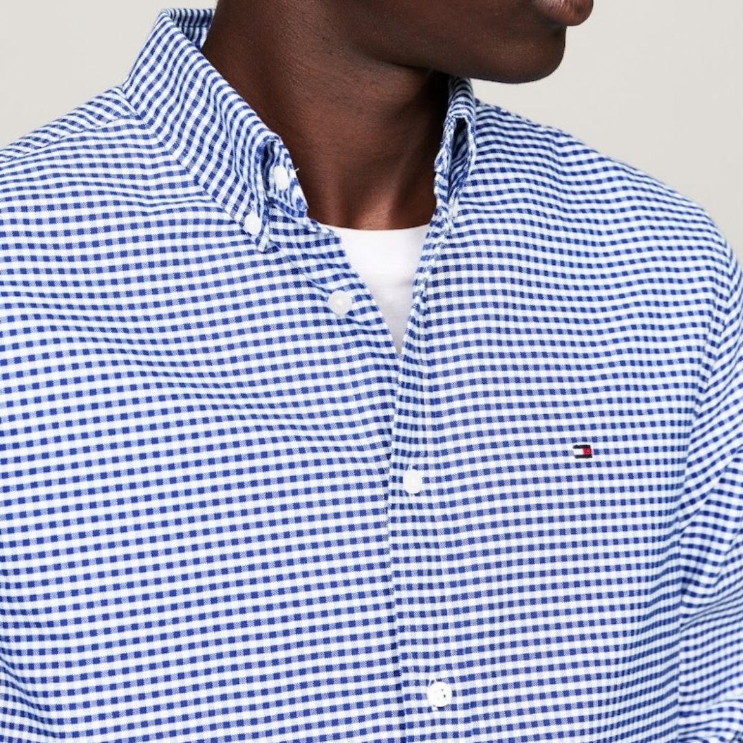 Tommy Hilfiger Heritage Oxford Gingham Regular Fit Shirt - Blue