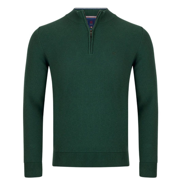 Andre Madrid 1/4 Zip Knit - Forest