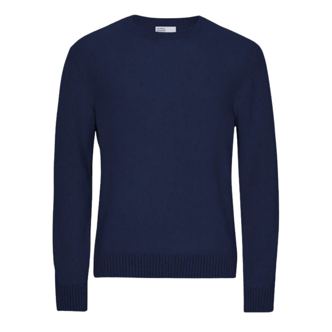 Colorful Standard Classic Merino Wool Crew - Marine Blue Blue
