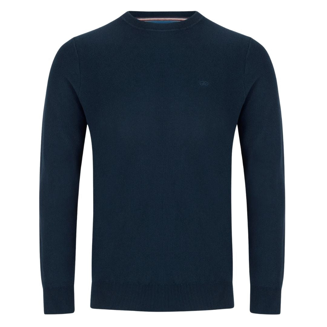 Andre Hook Crew Knit - Navy