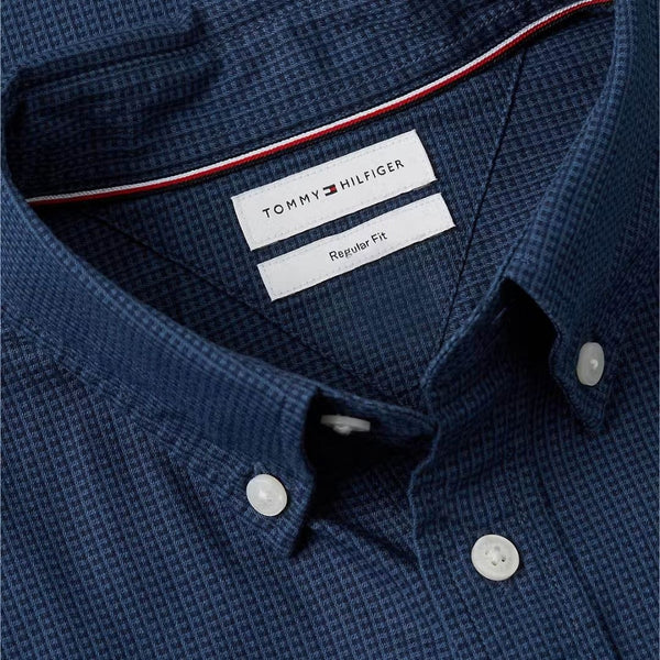 Tommy Hilfiger Dobby Structure Regular Fit Shirt – Navy