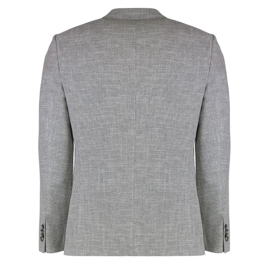 BOSS Hutson Single-Breasted Blazer – Silver