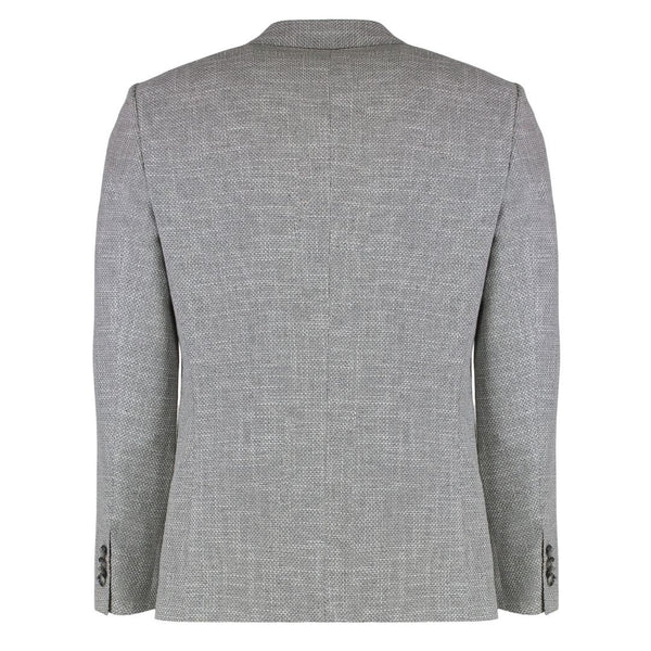 Boss Hutson Single Breasted Blazer -Silver
