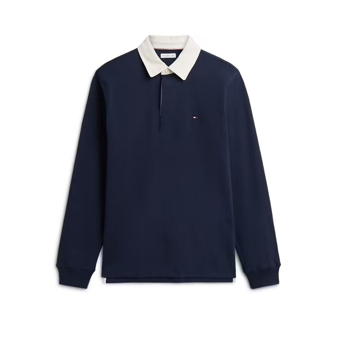 Tommy Hilfiger Essential Solid Rugby Shirt – Navy