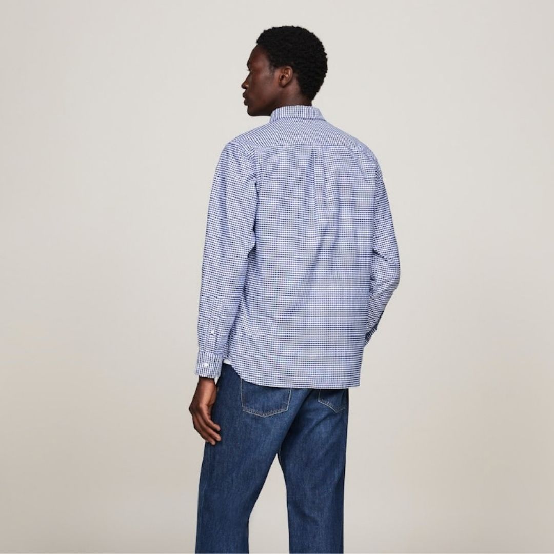 Tommy Hilfiger Heritage Oxford Gingham Regular Fit Shirt - Blue