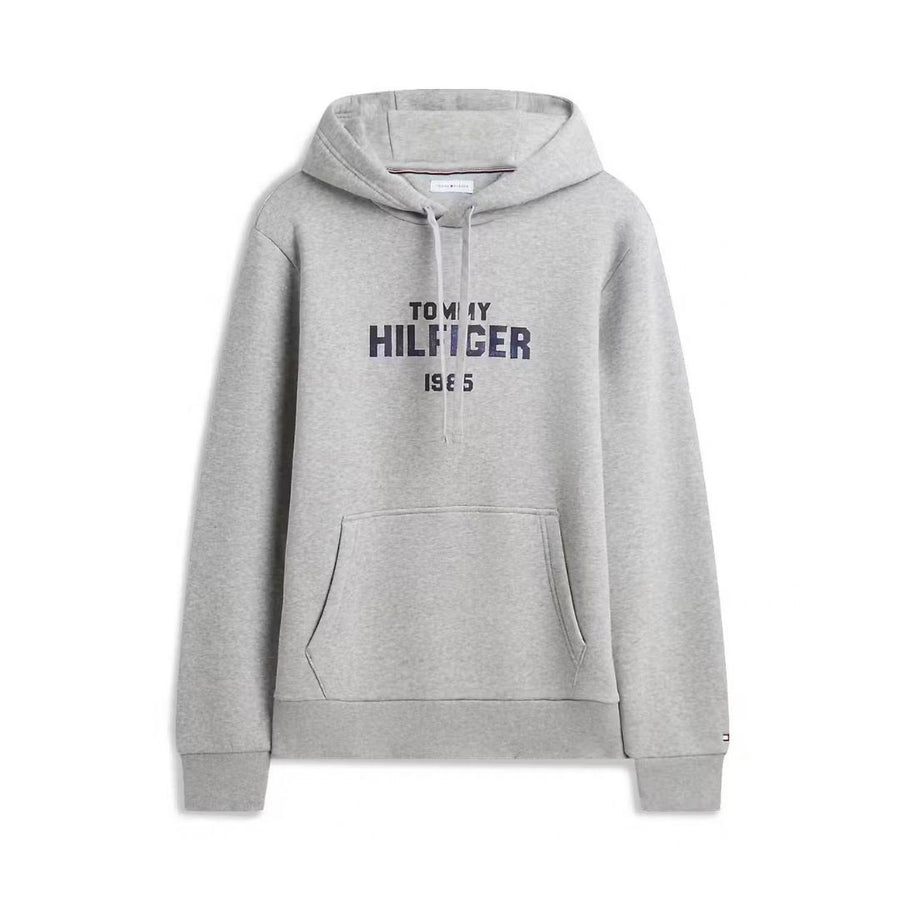 Tommy Hilfiger Hilfiger Stack Fleece Hoodie – Grey