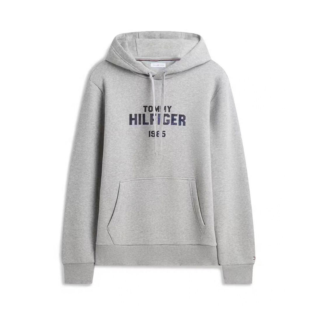 Tommy Hilfiger Hilfiger Stack Fleece Hoodie – Grey