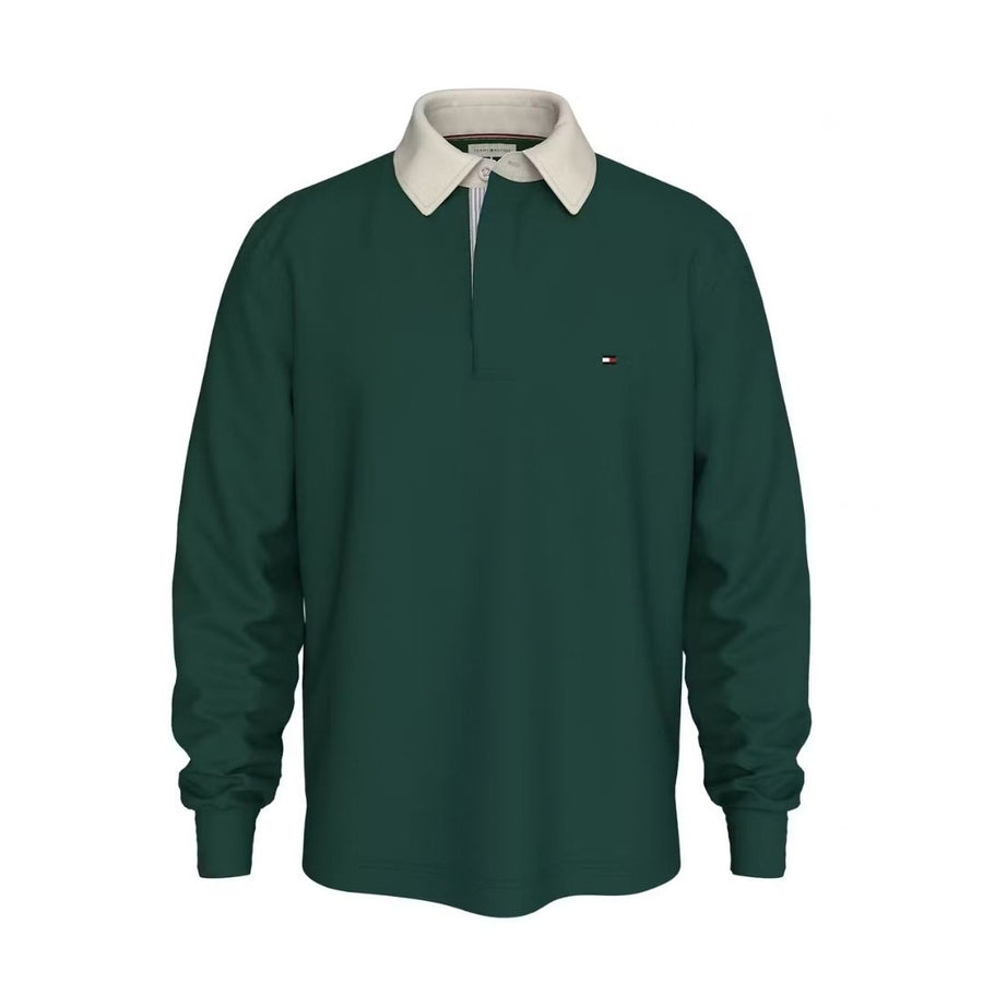Tommy Hilfiger Essential Solid Rugby Shirt – Green