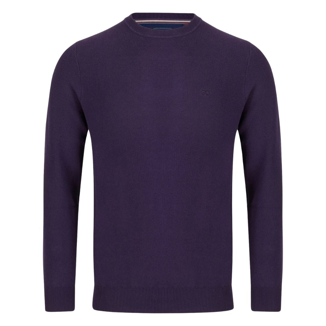 Andre Hook Crew Knit - Purple