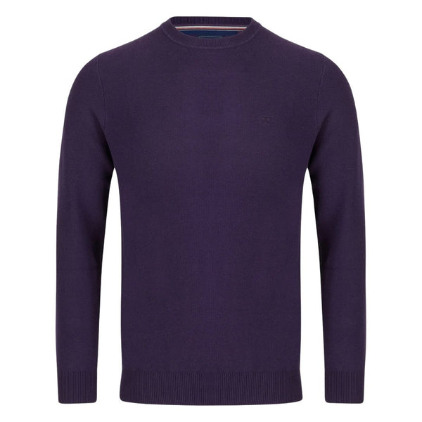Andre Hook Crew Knit - Purple