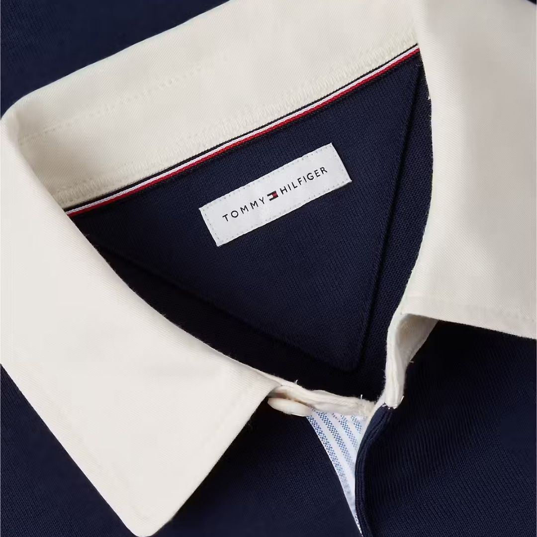 Tommy Hilfiger Essential Solid Rugby Shirt – Navy