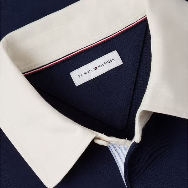 Tommy Hilfiger Essential Solid Rugby Shirt – Navy