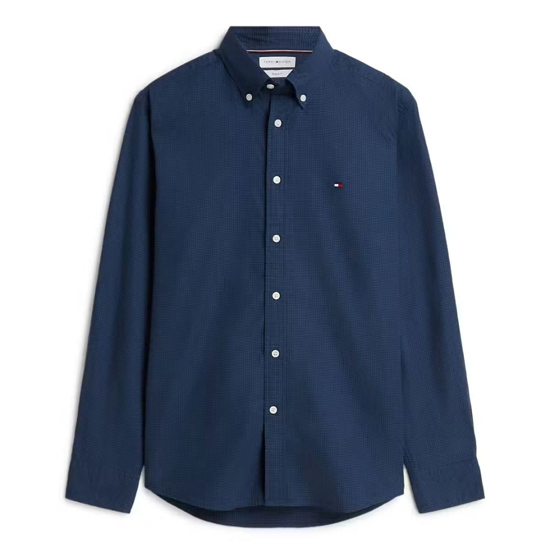 Tommy Hilfiger Dobby Structure Regular Fit Shirt – Navy
