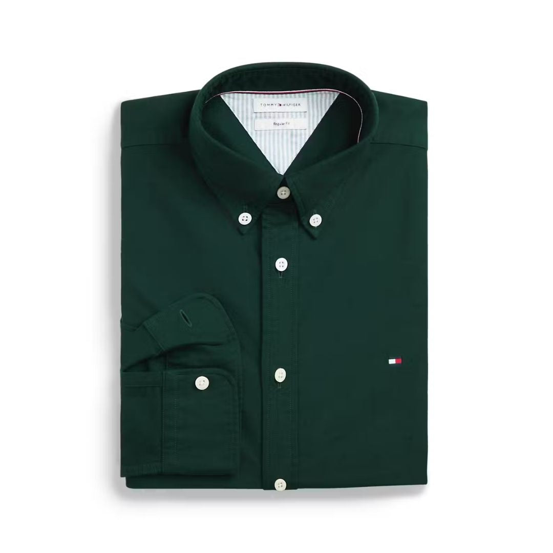 Tommy Hilfiger Heritage Oxford Regular Fit Shirt – Green
